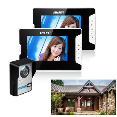 Videocitofono per esterni, 2 X TFT LCD da 7", con monitor e 1 X fotocamera