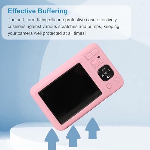 Funda silicona rosa para cámara Kodak Pixpro FZ55 miniatura 6