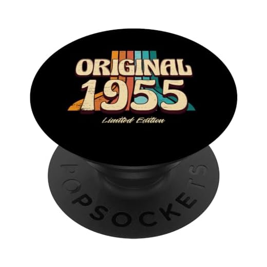 1955 Vintage Cumpleaños Retro Edición Limitada Hombres Mujer PopSockets PopGrip Intercambiable