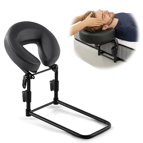 Elezenioc Massage Headrest for Bed Foldable Adjustable Bed Massage Head Holder Portable Massage Face Cradle Comfortable Face Down Pillow