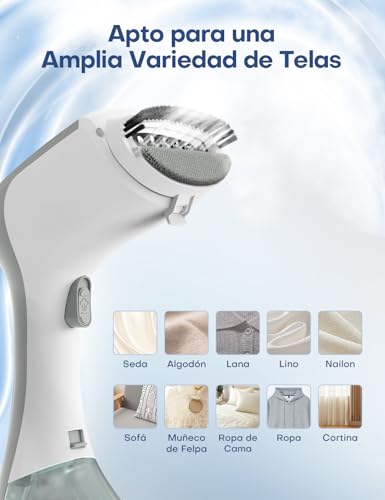 AROEVE Plancha Vertical Vapor 1300W Plancha de Vapor portátil, Depósito Grande de 260 ml, 2 Modos de Vapor, Compacta y Portátil para Hogar, Oficina, Viajes – Eliminador Eficaz de Arrugas - imagen 6