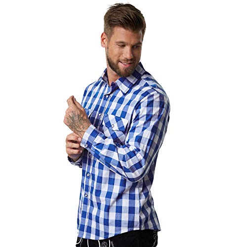 Dressforfun 900609 Uomo Camicia in Pelle Tirolesi