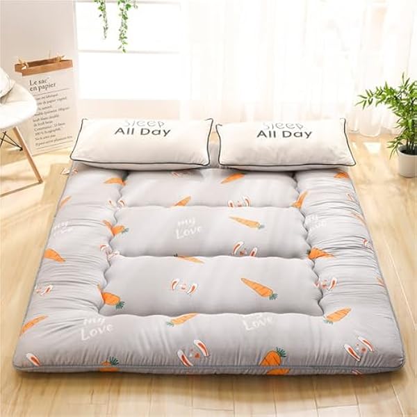 Japoński materac Futon zagęścić 10 cm mata tatami nie ślizga się miękki podłogowy składany dla chłopców dziewcząt dla dorosłych studentów tajskich materacy do masażu