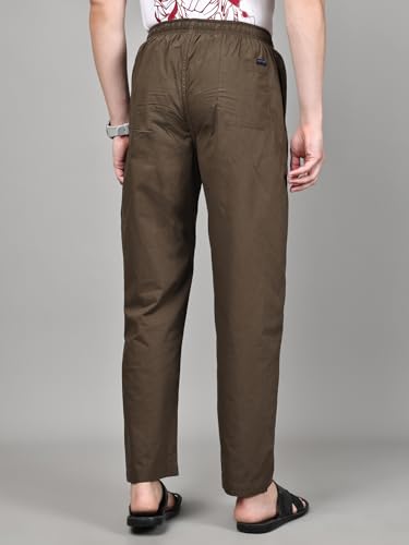 Image of Majestic Man Men Mid Rise Comfort Fit Solid Pure Cotton Casual Style Lounge Pants