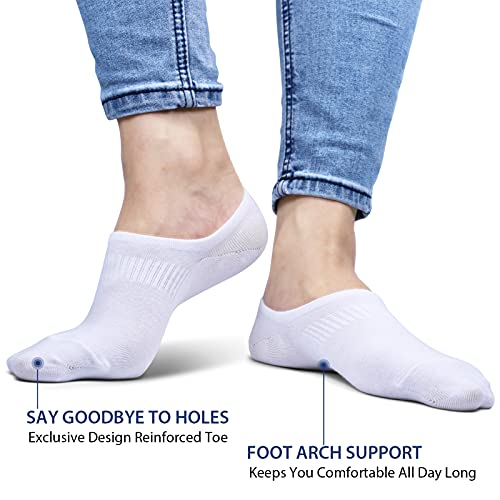 Image of Socks Womens No Show Low Cut Anti-Slid Non Slip Cotton Sock 6 Pair Pack