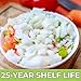Nutristore Freeze Dried Onions | Premium Quality Vegetables for Long Term Storage or Recipes | Emergency Survival Canned Food Supply | Bulk #10 Can Veggies | 25 Year Shelf Life | 20 Servings