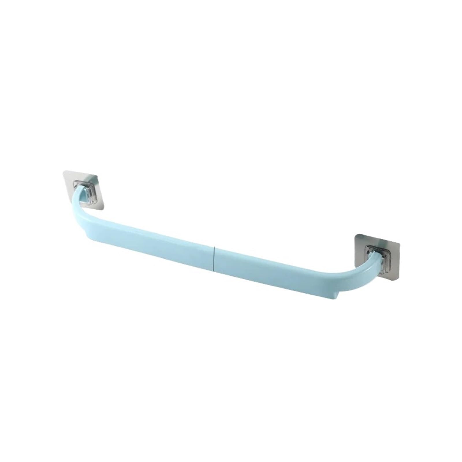 1Pc Towels Hanger Toilet Suction Cup Holder Kitchen Towel Rack Bathroom Bar Shelf Wall Mounted(Blue)