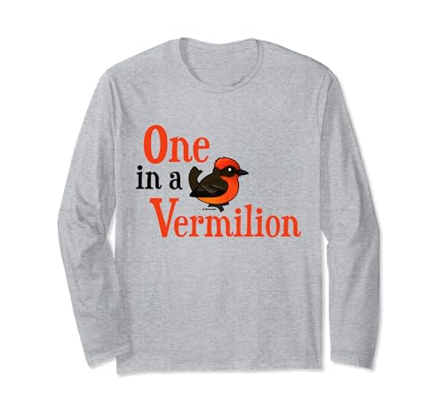 One In A Vermilion Flycatcher Cute Cartoon Birdorable Bird Long Sleeve T-Shirt
