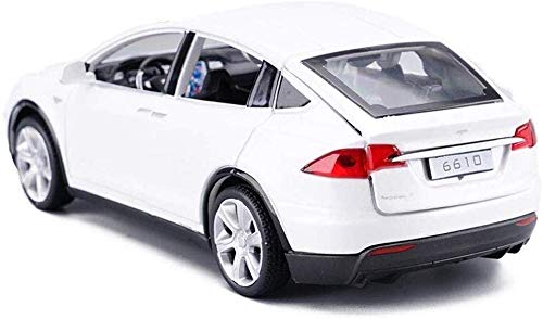 Model X Toy Car, 1:32 Zinc Alloy Diecast Car Toys For Kids, Pull Back Collectible Vehicle Toy Door Opening Scale Car Model With Sound And Light, Birthday Gift For Boys Girls 3+ Years Old #TOP5
