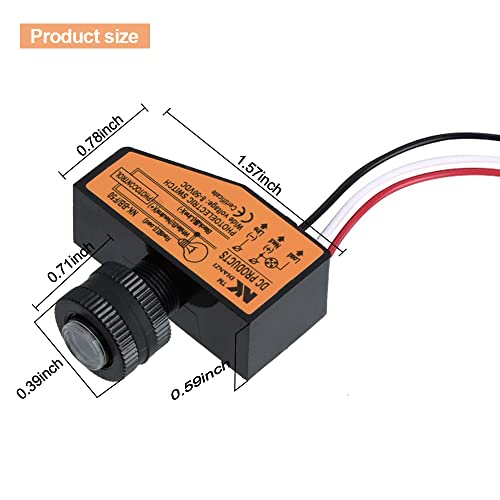 Yxq 12V 24V 36V 48V Current Photoelectric Switch, Dc 8V To 50V Mini Light Control Switch Auto On Off Light Sensor Control Switch Nk-Bb/F50 #TOP5