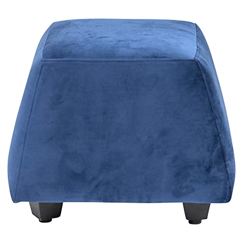 Image of Wakefit Belize Ottoman (Fabric, Velvet Blue)