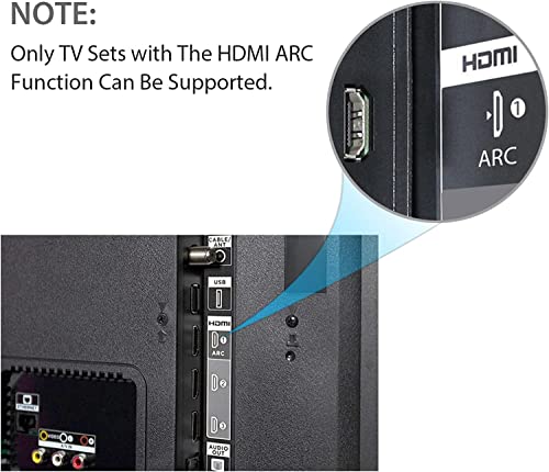 Image of Tobo HDMI ARC Audio Extractor HDMI ARC TV Audio Splitter to Toslink Coaxial 3.5 mm RCA 5.1CH Digital 2.0CH Analogue 192kHz for TV to Speaker Amplifier Headphones - TD-448H