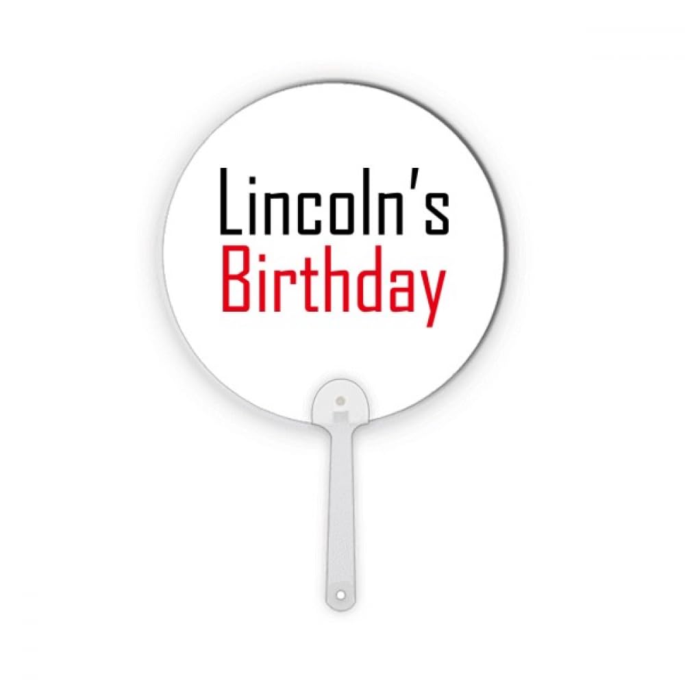 Décorations artisanales cadeau Lincoln's Birthday plastique rond de table