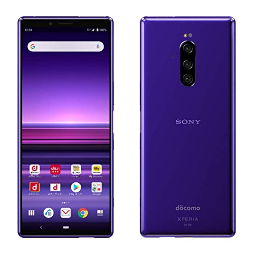 【整備済み品】 Xperia 1 SO-03L パープル Purple docomo (整備済み品)