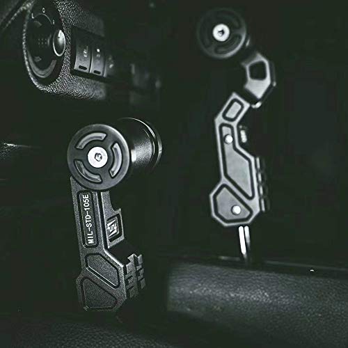 Maiker Off Road Gear Shift Lever Knob Cover Kit For Jeep Wrangler Jk Jku 2011-2018 (Airplane Black) #TOP2