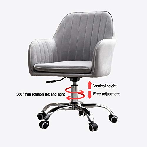 Chaise de bureau ergonomique velours 150 kg à hauteur réglable - 6