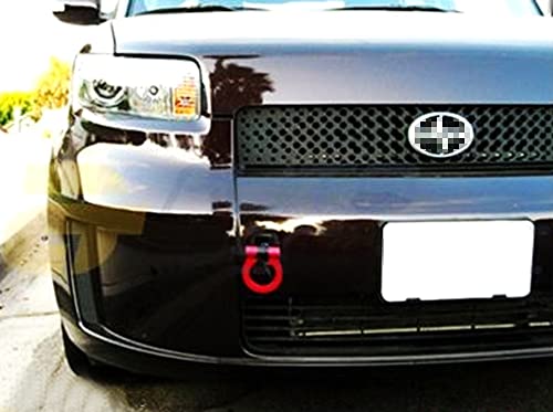 Ijdmtoy Jdm Red Track Racing Style Tow Hook Ring Compatible With Scion 2011-2013 Tc, 2004-2015 Xb, Made Of Lightweight Aluminum #TOP5