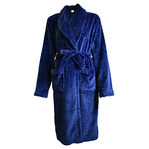 Mini kitten - Robe en Flanelle pour Femme, éponges Lisses et Chaudes Coralina Douces et Chaudes avec Dessin intégré de 2 Poches et d'une Ceinture Cover