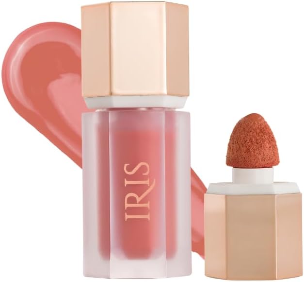 IRIS Oh! She Blushes Liquid Blush, Buildable and Long-Lasting, Serum-Like Formula with Hyaluronic Acid, Niacinamide and Squalane (Nude Pink, NA)