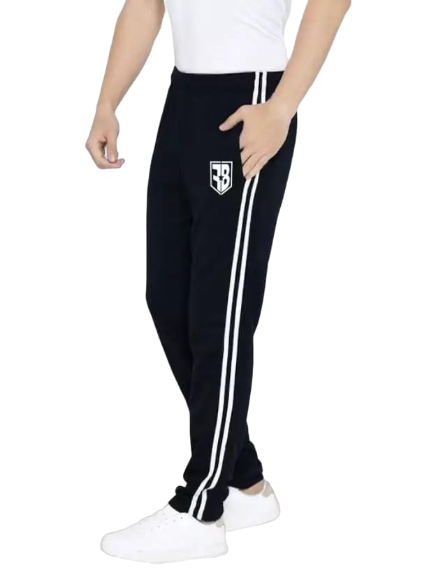 revizo Men's Tack Pant Regular Fit Cotton Casual Wear Jogging Gym Track Pants with 2 Pocket (TPC)-picture-13