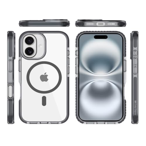 Image of DailyObjects Stride Clear 3.0 Magnetic Case Cover Compatible with iPhone 16 Plus | Wireless Charging Slim Back Cover | 2 Layer Edge Protection & Shockproof