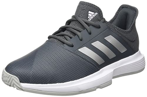 adidas Damen Gamecourt W Leichtathletik-Schuh, Mehrfarbig (Grisei Plamet Matpur), 36 2/3 EU