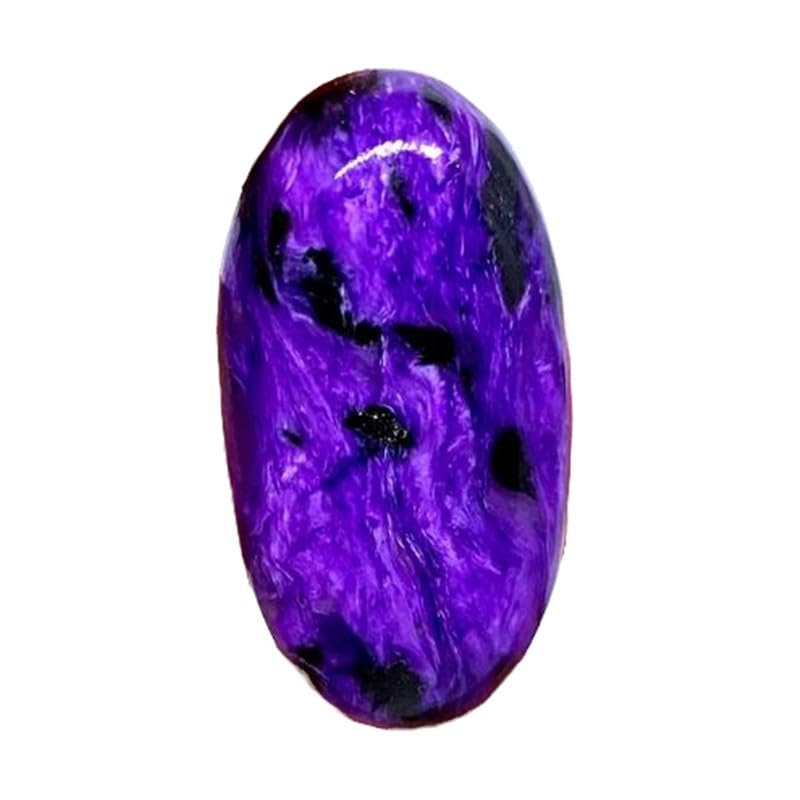 Charoite naturelle cabochon 32x16mm pour création de bijoux DIY