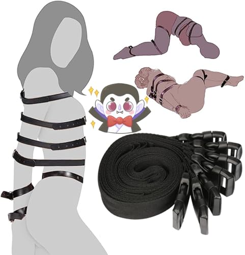 WreGmgg 7 Einstellbare Nylon Plüsch Yoga Gürtel Sets, leicht, tragbar, sicher und zuverlässig