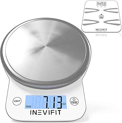 INEVIFIT Body Analyzer Scale & Digital Kitchen Scale Fitness Bund...