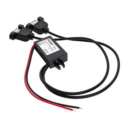 figatia Conversor Elétrico de Voltagem DC USB DC DC 8 60 V a 5 V 3A 15 W Auto