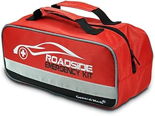 General Medi 127-Pieces Roadside Car Emergency Kit Include Mini First Aid Kit, Jumper