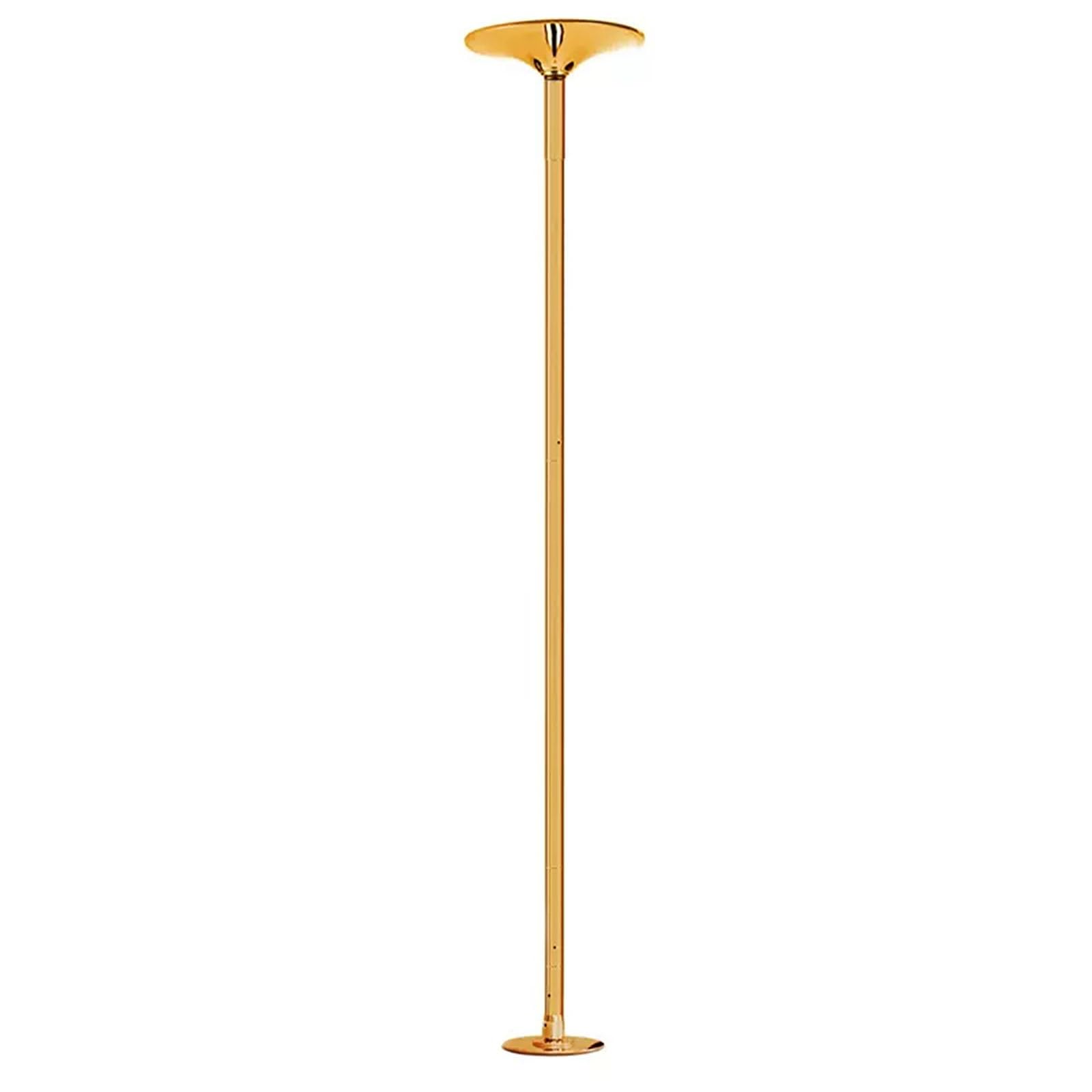 NGDFGR Rotatable Stripper Pole For Home, 45Mm Electroplated Spinning Poles Dancing Pole, Height Adjustable, Dancer Pole Punch-Free Design,Gold