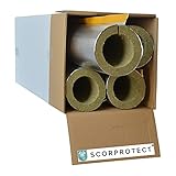 voller Karton Alukaschierte Rohrschale Rohrisolierung Steinwolle mit 0.040 Wärmeleitfähigkeit (Steinwolle, 114 x 30 mm x 1 Meter)