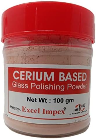 Excel Impex Cerium Oxide Glass Scratch Remover For Windshield And Minor Scratches Up To 20Mn Auto Household Window Cleaning Powder 100 Grams