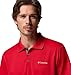 Columbia Men's Utilizer Short Sleeve Polo, Mountain Red, Medium