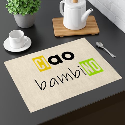 Set de table en lin grand format pour protéger le mobilier des taches de repas - 3