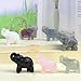 Ytbeoxk 1.8 Inch Fluorite Elephant Crystal Decor, Healing Crystal Cute Figurines,White Elephant Gemstones Decorations Statue, Lucky Reiki Stones in Home and Office Meditation Gift for Women and Men