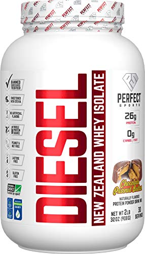 PERFECT SPORTS Diesel 100% New Zealand Whey Isolate - 2lbs Chocolate Peanut Butter