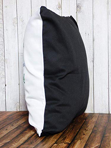 Fördeblau Zierkissen mit Katzendesign 'Hier liege ich' - Dekokissen 40x40cm mit Füllung, Zweifarbig, Waschbar - Charmantes Sofa-Accessoire mit Motiv Katze – Bild 3