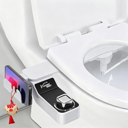 Image of HASTHIP Bidet Attachment for Toilet Ultra Adjustable Water Pressure Non Electric Cold Water Sprayer for Front and Rear Wash Bathroom Use