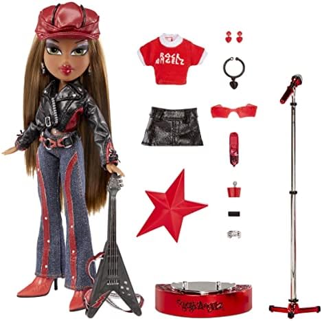 Bratz 577812EUC Rock Angelz 20 Yearz Special Edition Fashion Doll-Sasha-Includes Guitar, Outfits, Accessories, Poster, & More-Fan Favourite Rerelease-Collectable-for Collectors & Kids Ages 7+