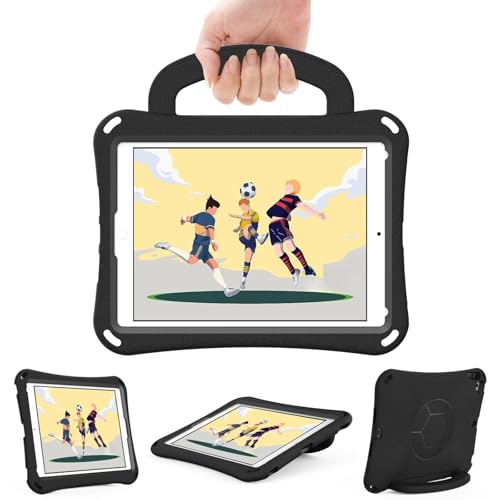 Étui iPad 10.2 résistant en EVA noir avec poignée et bandoulière