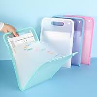 Pasta Sanfonada A4 com 12 Divisórias Capa Dura Fechamento por Elástico e Etiquetas Organize Documentos Provas e Trabalhos Escolares Ideal para Estudantes Escritório e Concursos (Verde)