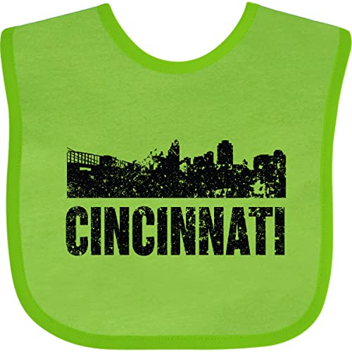 inktastic Cincinnati Skyline Grunge Baby Bib