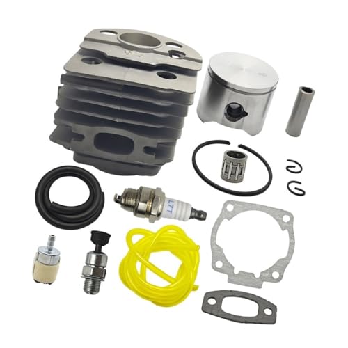 Kit Piston-Cylindre 45 mm pour Tronçonneuse 50 51 55 avec soupape de décompression