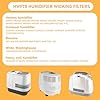 HWF75 Humidifier Wick Filter Replacement Filter D Compatible with Holmes HWF75CS, HWF75PDQ-U, and Sunbeam Cool Mist Humidifier Filter SCM3501, SCM3502, SCM3656, SCM3657, SCM3609P, 2 Pack