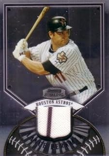 2007 Bowman Sterling Baseball #BS-LB Lance Berkman Game Worn Jersey Card