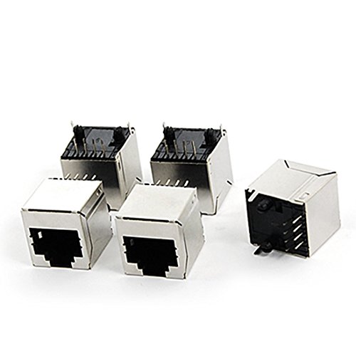 Aexit 5 Pcs Accesorios Audio y Video Conectores RJ45 miniatura 1