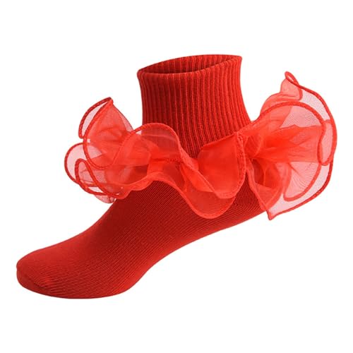 Warm Socks for Women Children's With Lace Girls Ankle Kids Dance Sock For Cute Baby Frilly Black And White Women'S