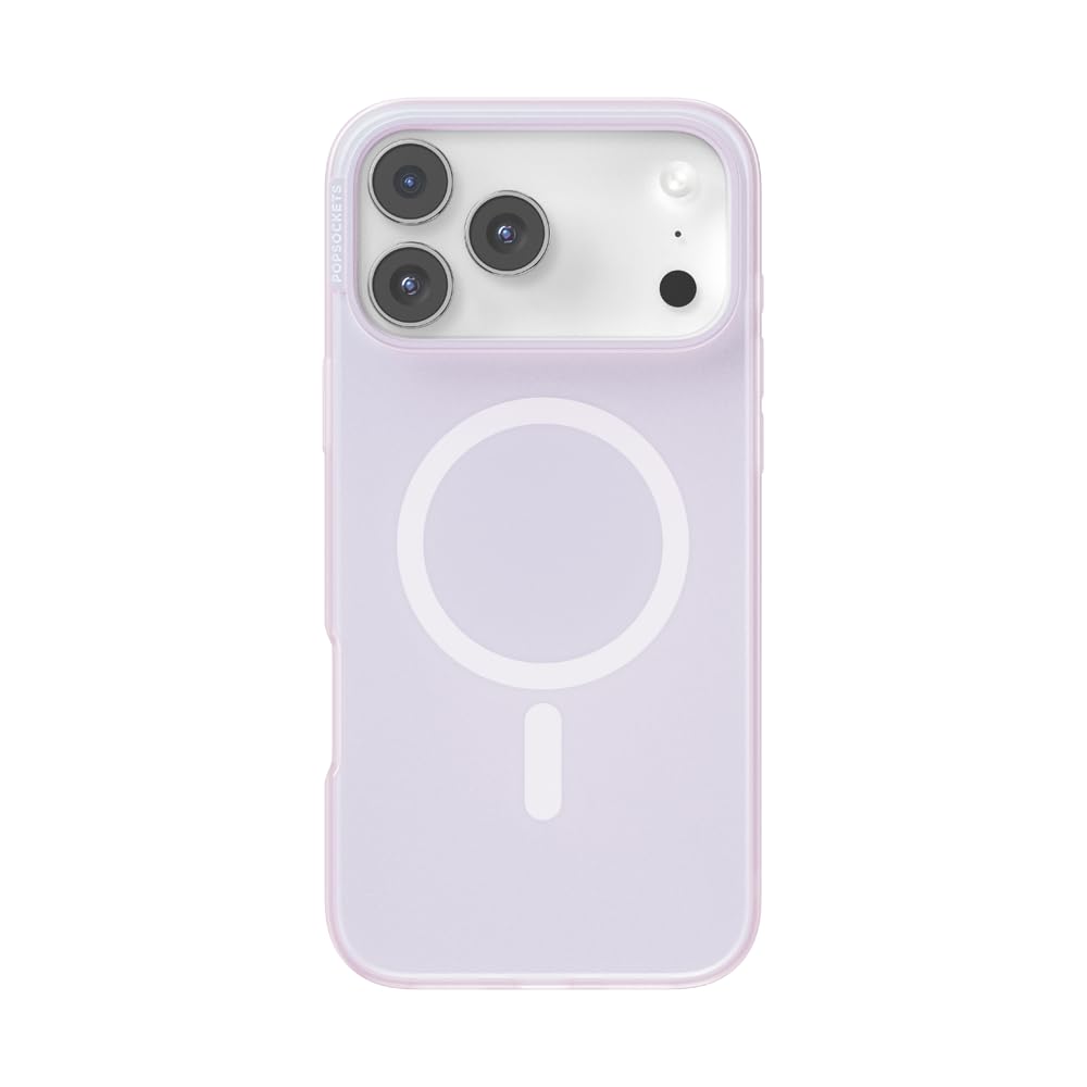 PopSockets iPhone 17 Pro Max Phone Case with MagSafe- Opalescent White